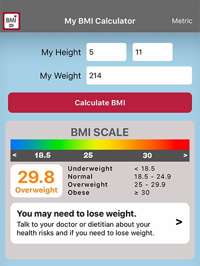 health calculator bmi